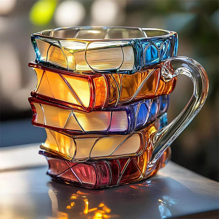 Taza Única Hecha a Mano en 3D para los Amantes de la Lectura