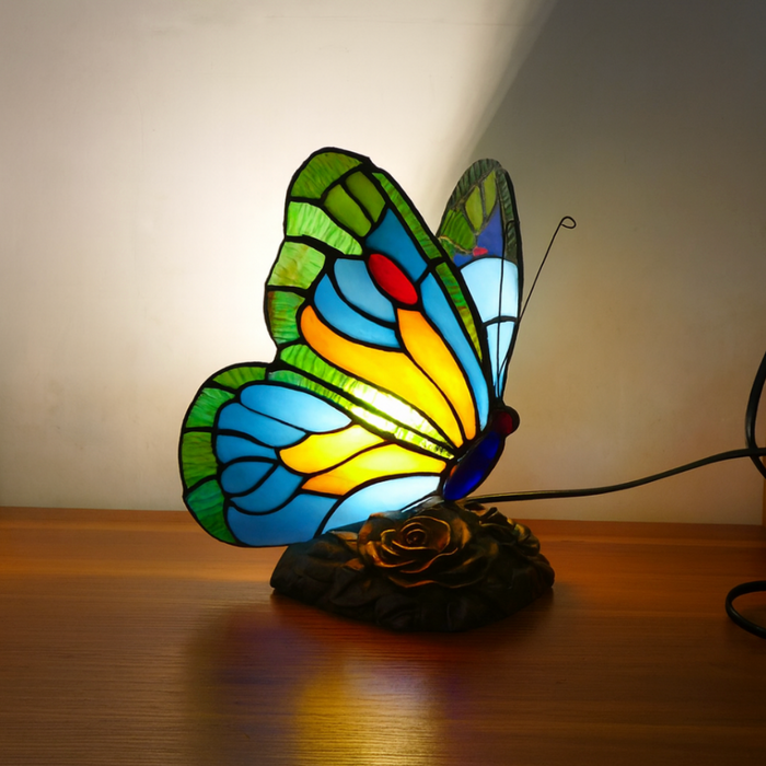 Lámpara Mariposa Azul Esculpida